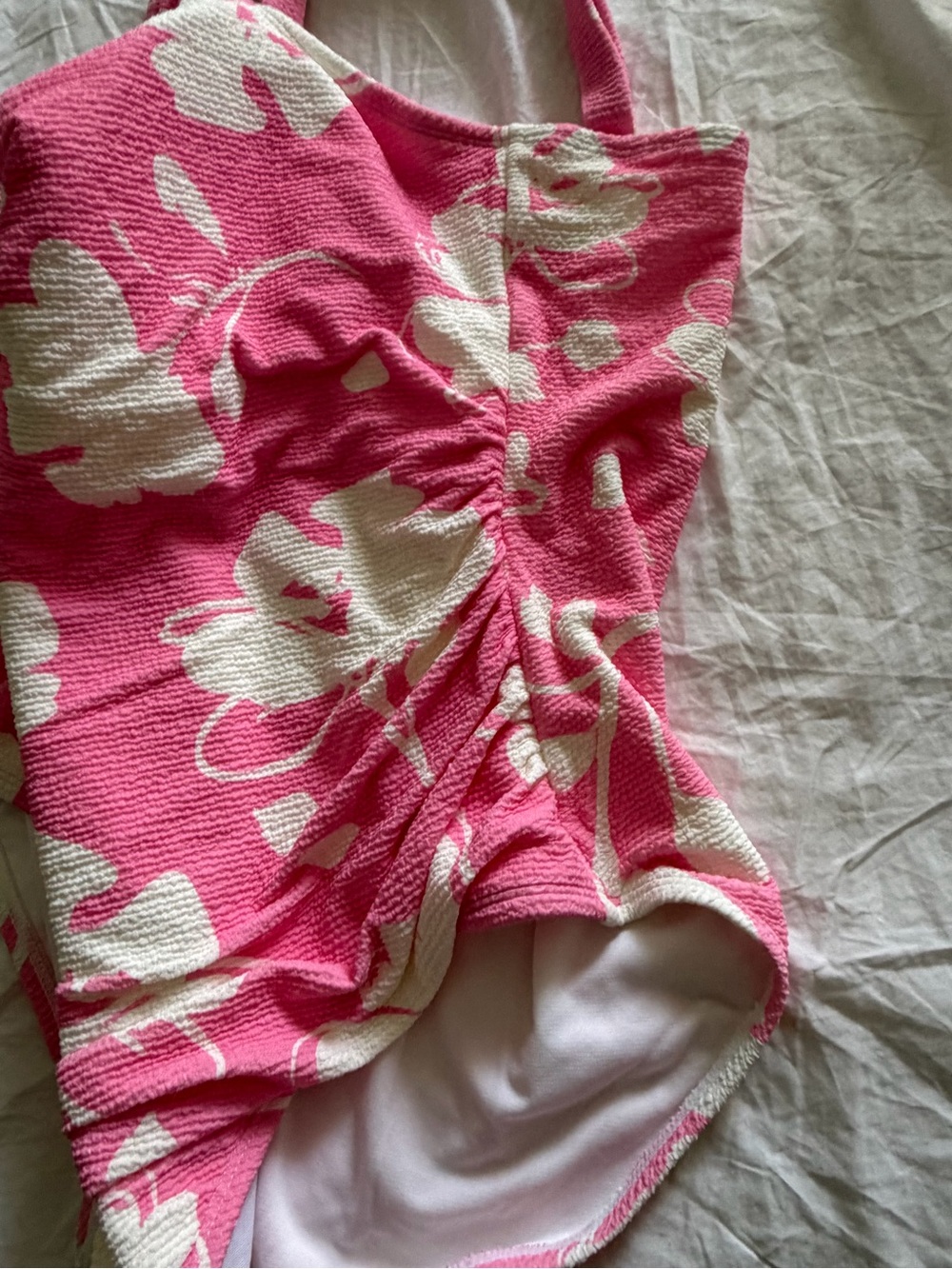 Catalina Pink and White Floral Swimwear - Picture 7 of 10